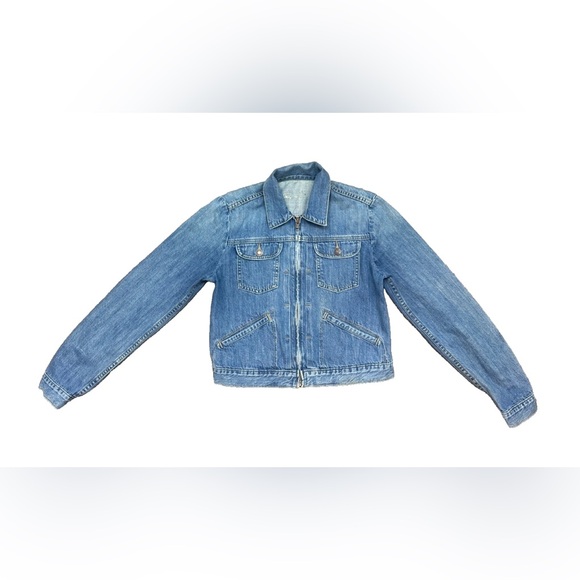 👖 Vintage 1980s Gap Women’s Iconic Cropped Denim Jacket – Blue – Small 💙 - Picture 1 of 9